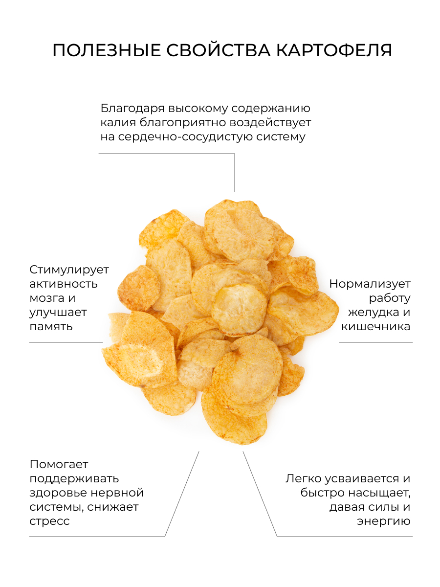 Натуральные овощные чипсы «картошка с паприкой» OCH(4)-SIB - купить в  интернет-магазине Siberina.ru в Москве