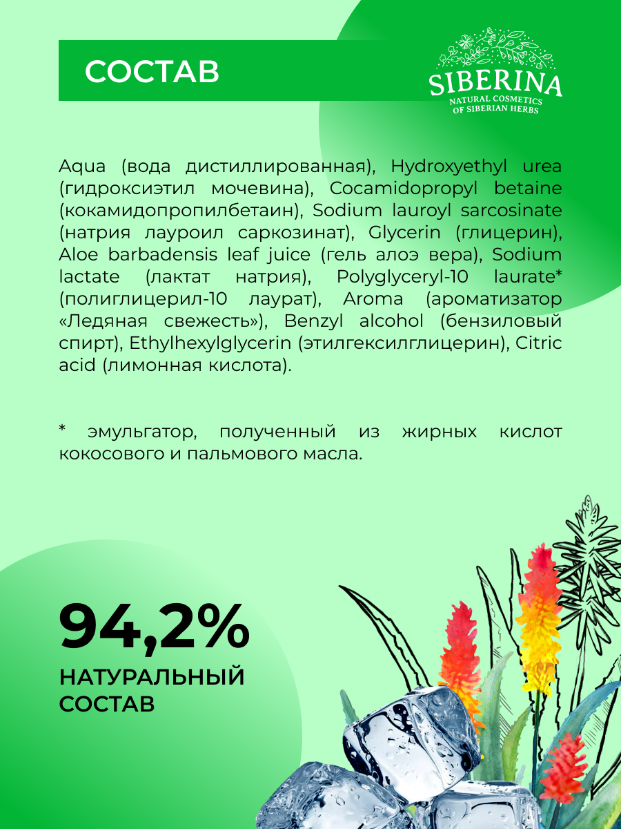 Пена для бритья «против раздражения и сухости кожи» PNB(1)-SIB - купить в  интернет-магазине Siberina.ru в Москве