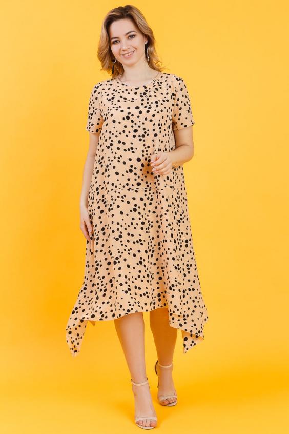 Платье в горошек S16617(5021-4446)