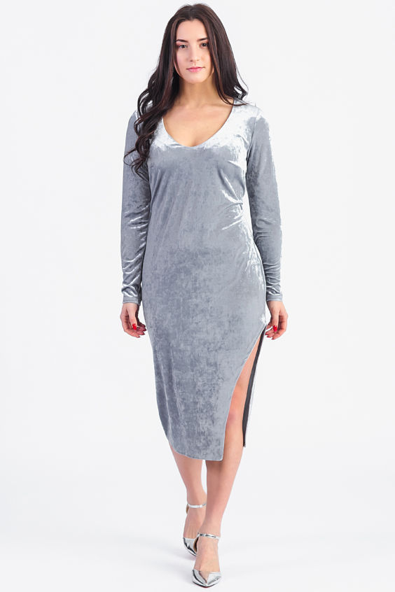 Платье с разрезом S18444(3928)