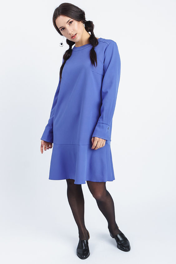 Платье с воланом S31819(4823)