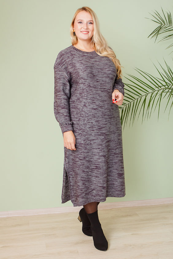 Длинное вязаное платье S42717(00068-00162)