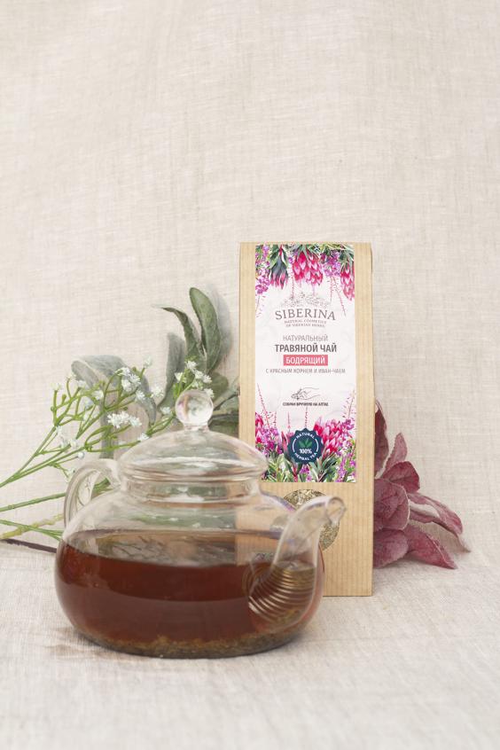 Травяной чай "Бодрящий" с красным корнем и иван-чаем TEA(12)-SIB