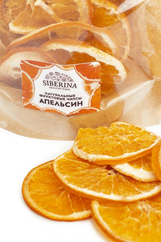 Натуральные фруктовые чипсы "Апельсин" FCH(9)-SIB